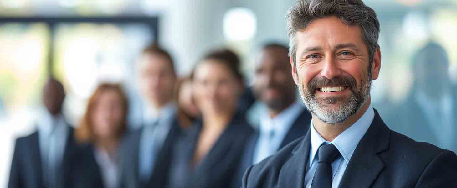 Online learner studying with laptop